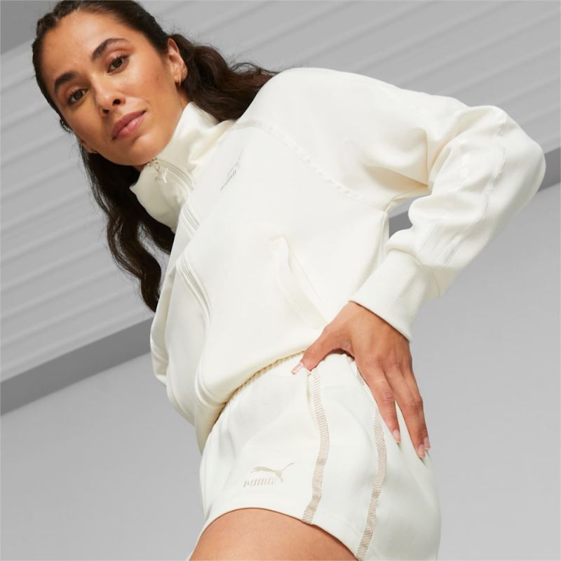 Puma | Women's T7 High Waist Shorts - Warm White