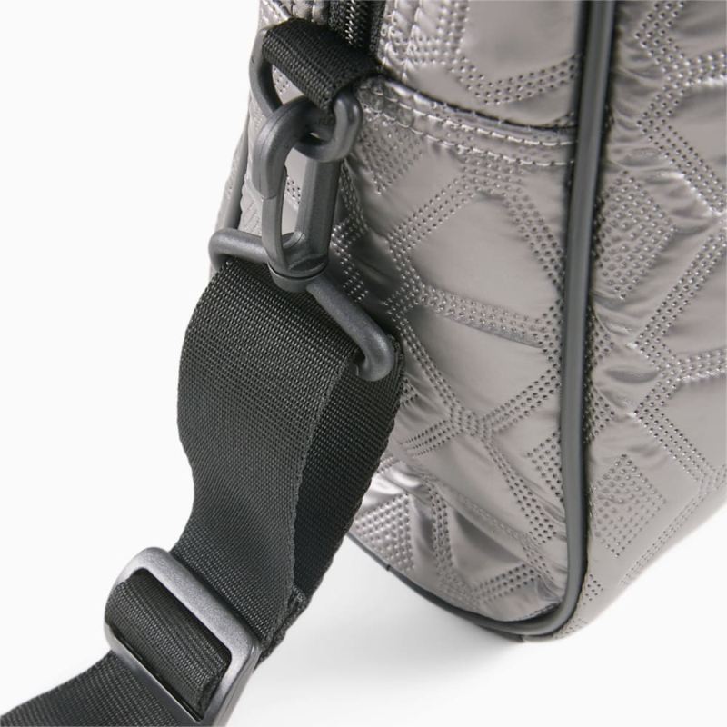 Puma | Women's Classics Archive Grip Bag - Smokey Gray-Metallic