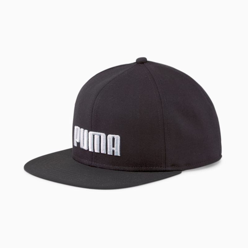 Puma | Boys Flat Brim Cap JR - Black-Gray Violet - Click Image to Close