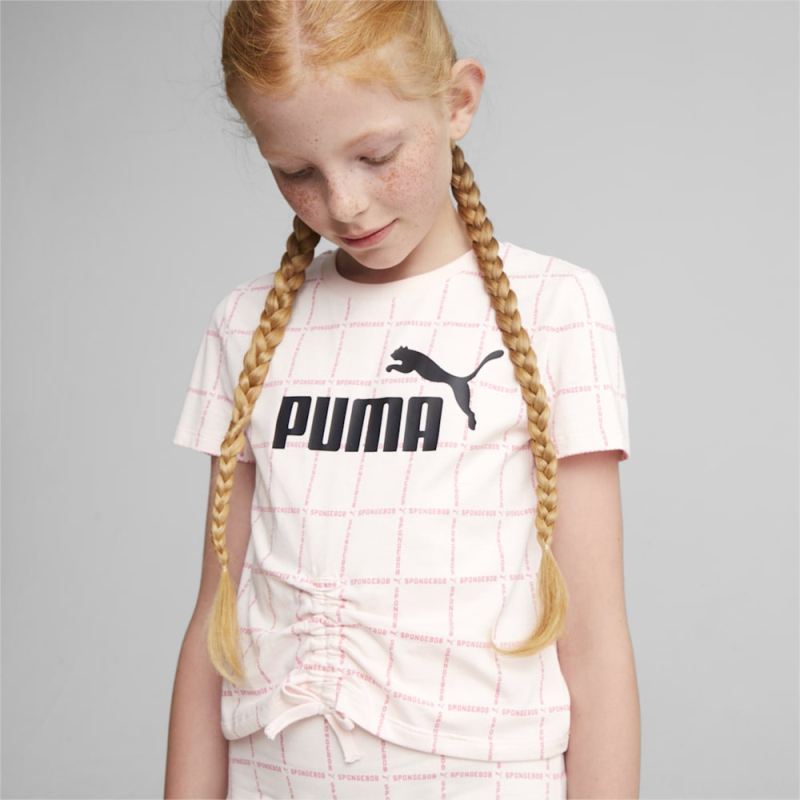 Puma | Girls Puma | Girls x SPONGEBOB SQUAREPANTS Tee - Frosty Pink