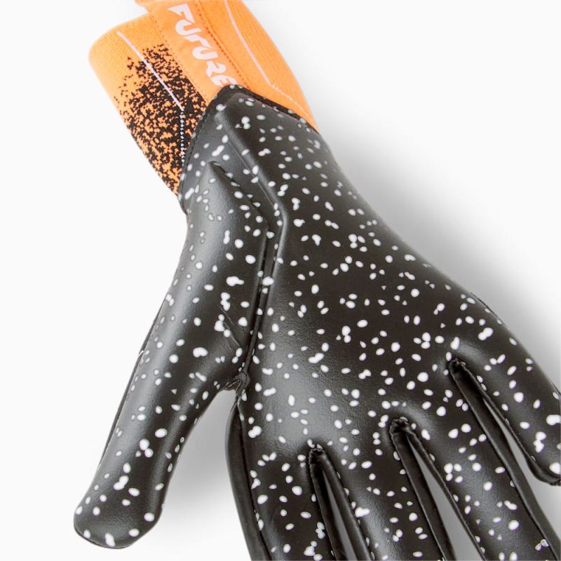 Puma | Women's FUTURE:ONE Grip 1 NC Soccer Goalkeeper Gloves - Neon Citrus-Black