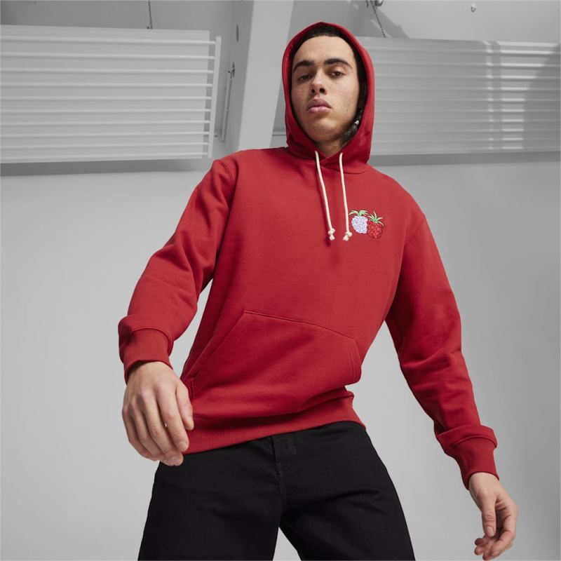 Puma | Men's x ONE PIECE Hoodie - Club Red