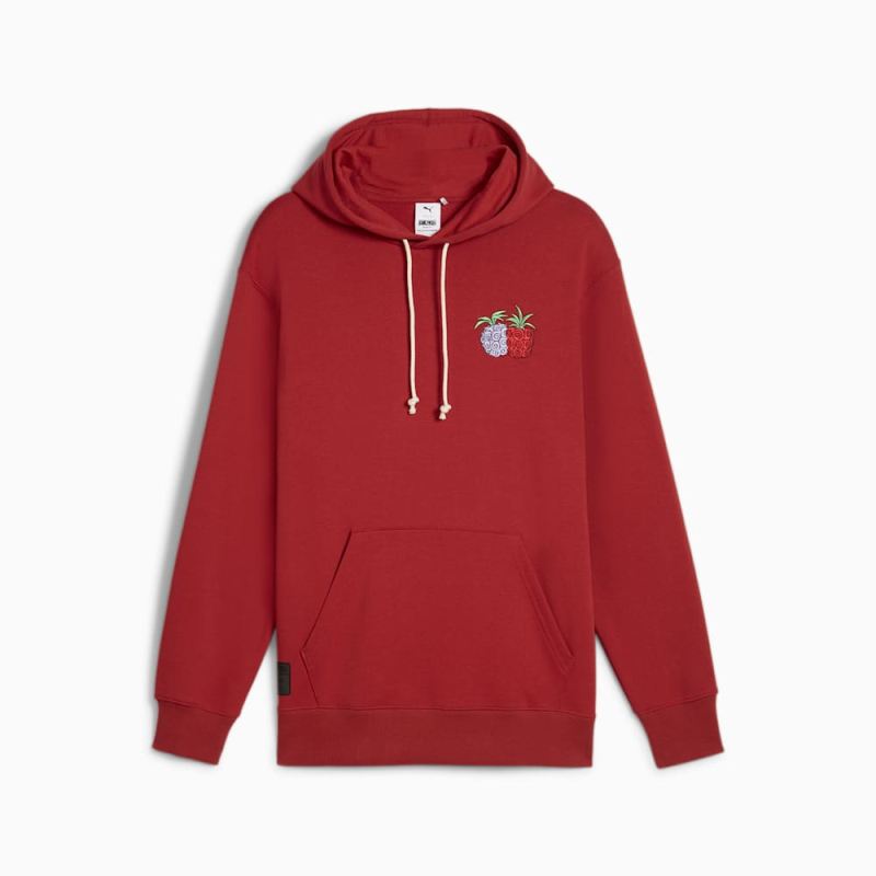 Puma | Men's x ONE PIECE Hoodie - Club Red