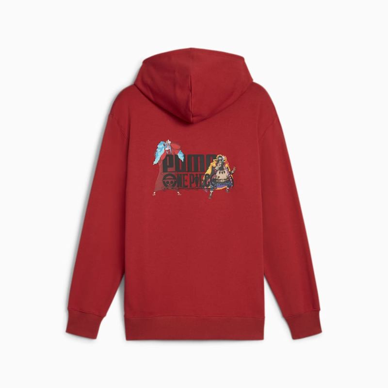 Puma | Men's x ONE PIECE Hoodie - Club Red