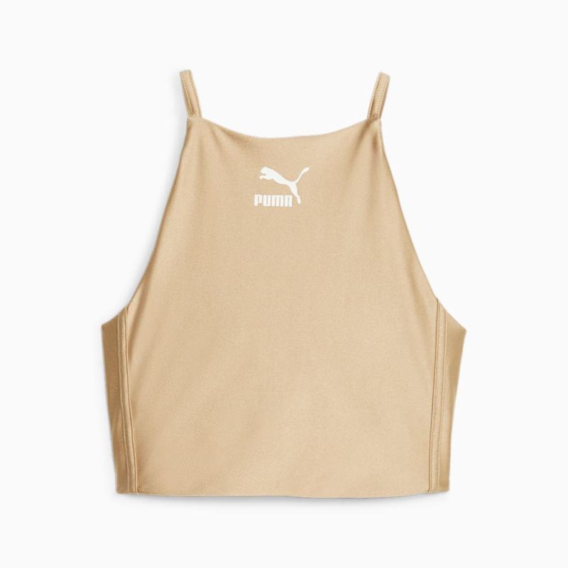 Puma | Women's T7 Crop Top - Sand Dune