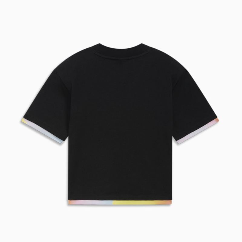 Puma | Girls Puma | Girls x SQUISHMALLOWS Big Kids Cam Tee - BLACK