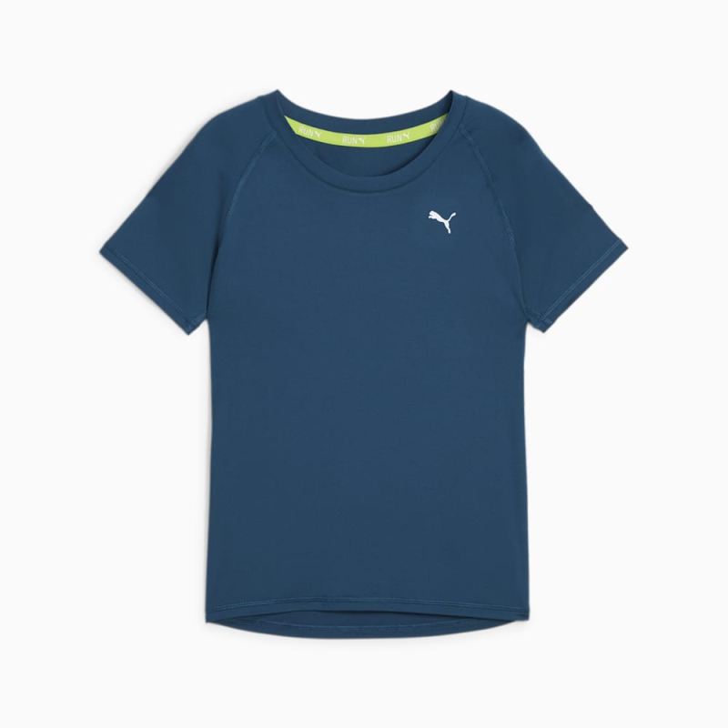 Puma | Women's RUN CLOUDSPUN Running Tee - Ocean Tropic