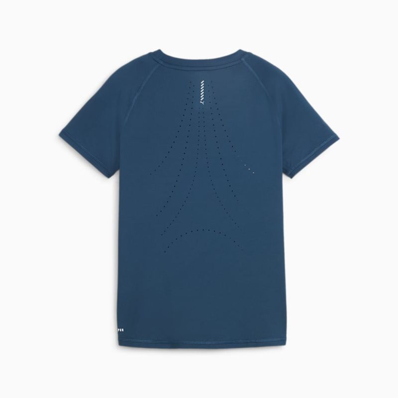 Puma | Women's RUN CLOUDSPUN Running Tee - Ocean Tropic