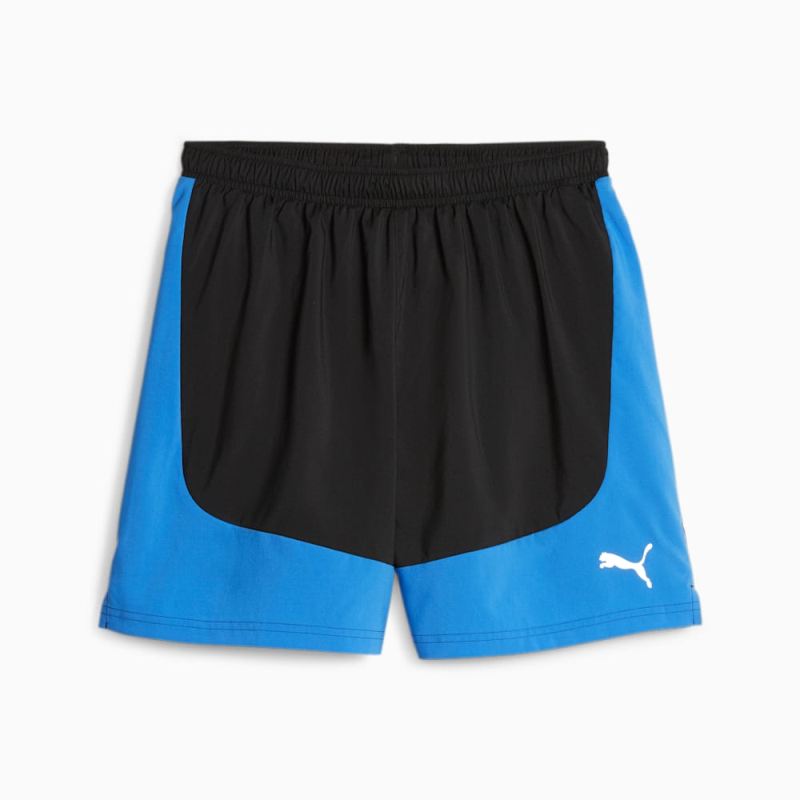 Puma | Men's Run Favorite Velocity 7" Running Shorts - Black-Ultra Blue