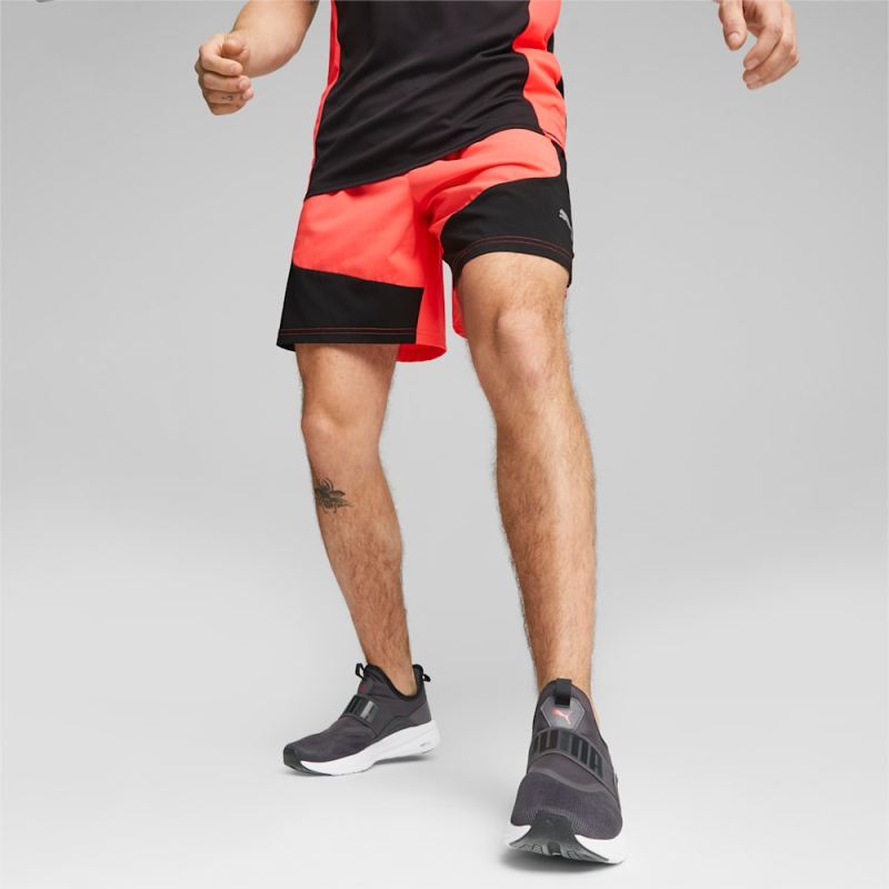 Puma | Men's Run Favorite Velocity 7" Running Shorts - Fire Orchid