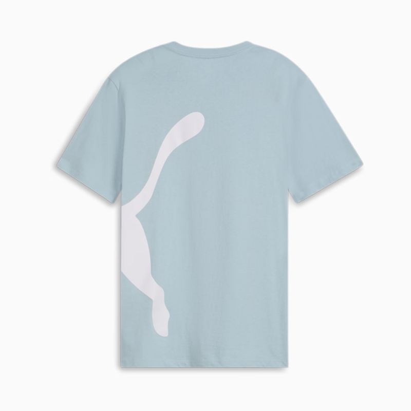 Puma | Men's Oversized Logo Tee - Turquoise Surf