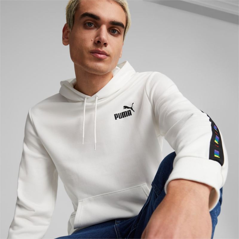 Puma | Men's Essentials Tape Love Is Love Hoodie - White