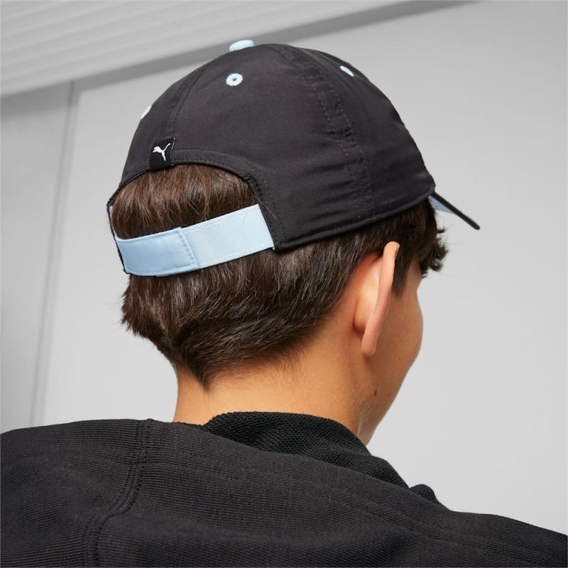 Puma | Boys Mixmatch Pinch Panel Big Kids Cap - Black-Silver Sky-AOP