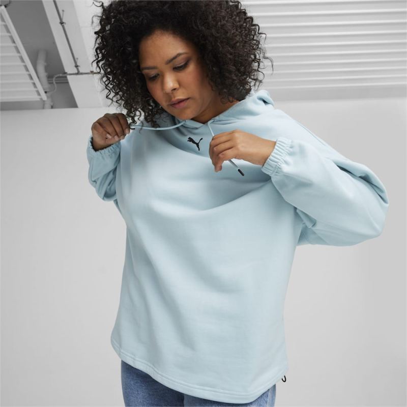 Puma | Women's DARE TO Oversized Hoodie - Turquoise Surf