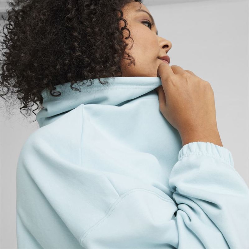 Puma | Women's DARE TO Oversized Hoodie - Turquoise Surf