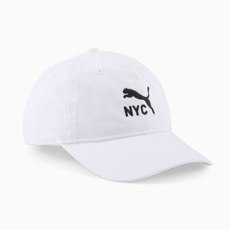 Puma | Men's NYC Core Cap - WHITE/BLACK