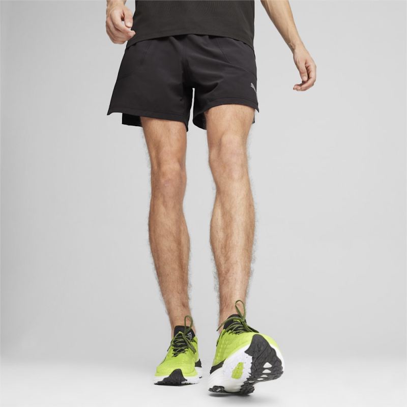 Puma | Men's RUN EVOLVE 5" Running Shorts - Black