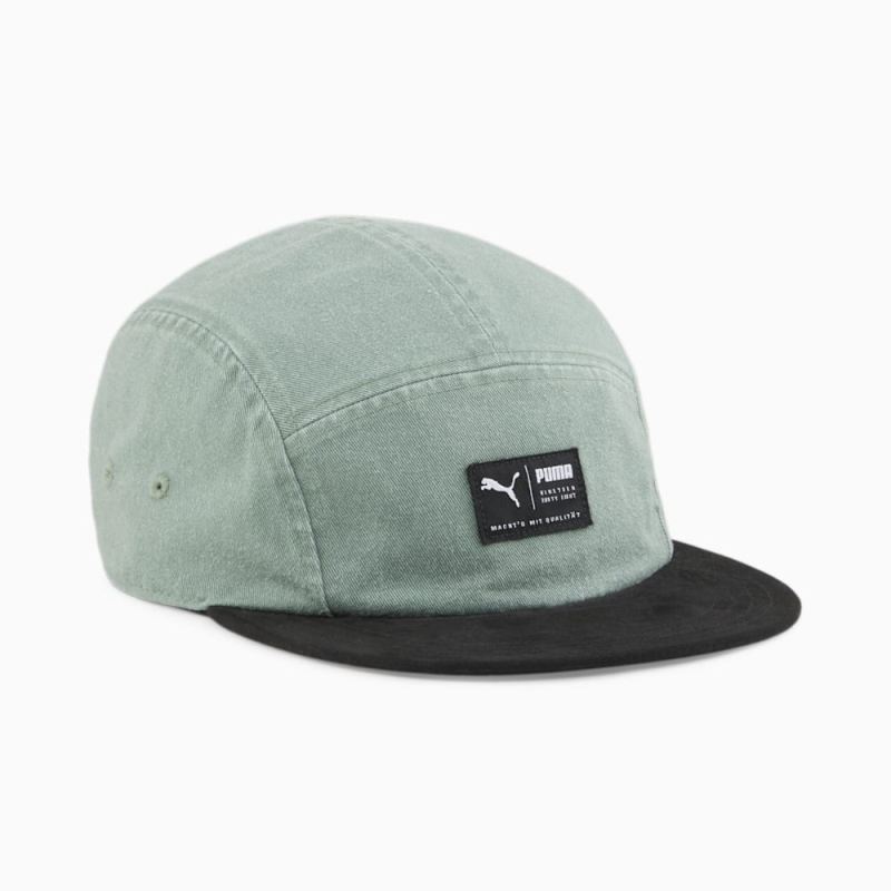 Puma | Men's Skate 5 Panel Cap - Eucalyptus-Black