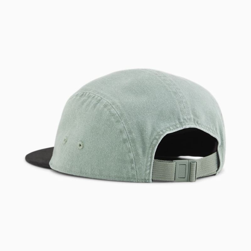 Puma | Men's Skate 5 Panel Cap - Eucalyptus-Black