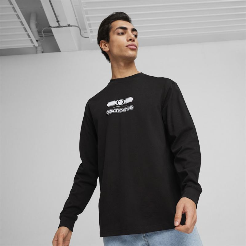 Puma | Men's GRAPHICS Aerodynamik Long Sleeve Tee - Black