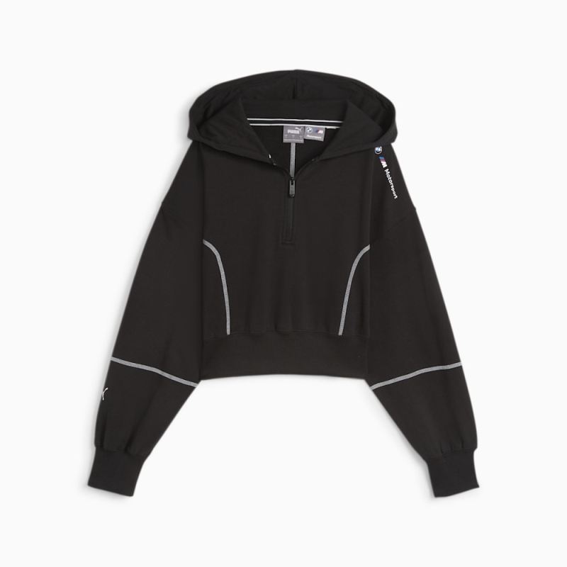 Puma | Women's BMW M Motorsport Hooded Sweat Jacket - Black