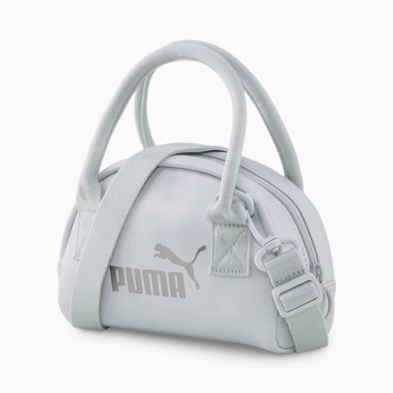 Puma | Women's Core Up Mini Grip Bag - Platinum Gray - Click Image to Close