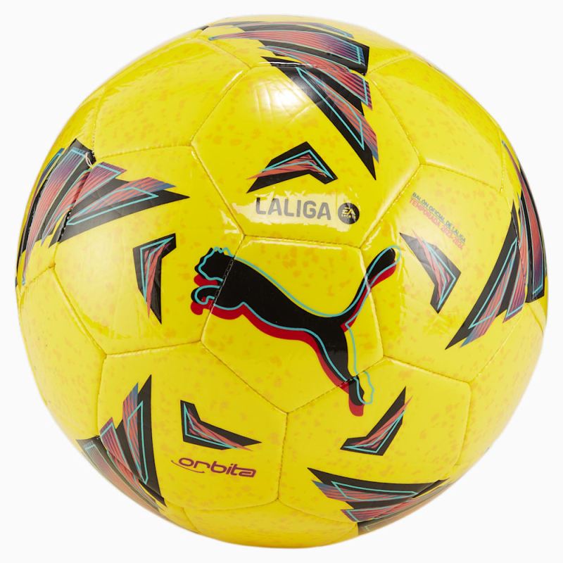 Puma | Men's Orbita LaLiga 1 Replica Training Soccer Ball - Dandelion-multi colour