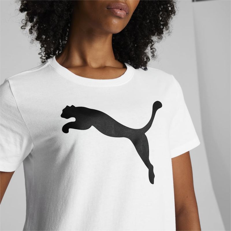 Puma | Women's Essentials Big Cat Logo Tee - White