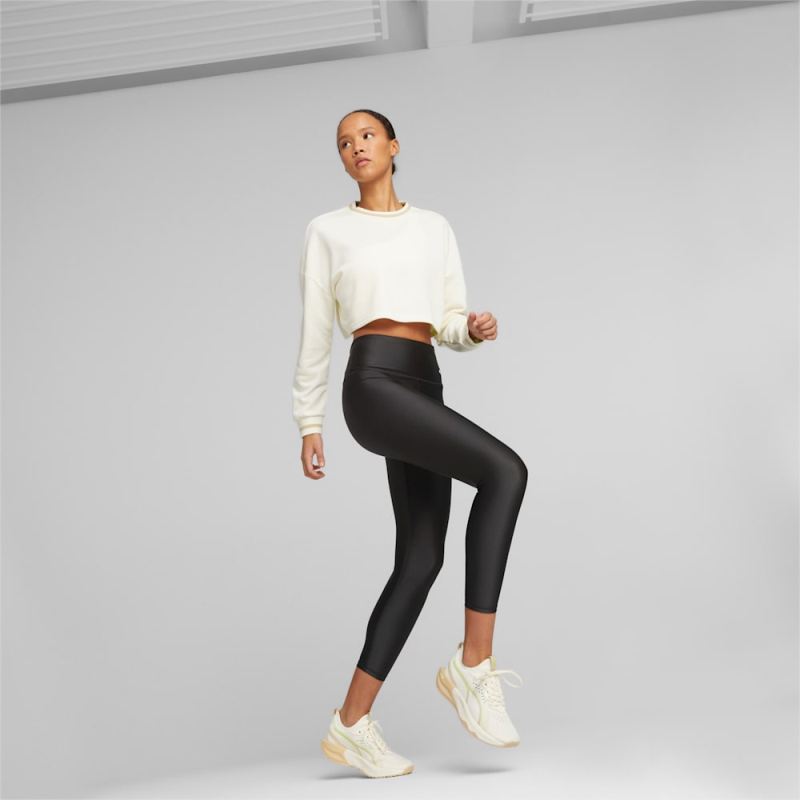 Puma | Women's x OLIVIA AMATO Cropped Sweatshirt - Frosted Ivory