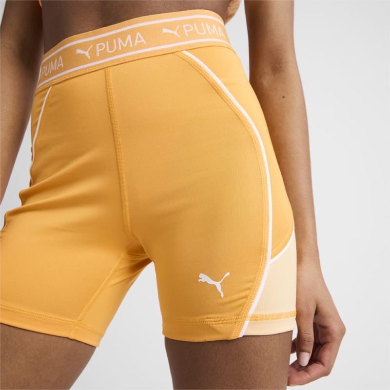 Puma | Women's FIT TRAIN STRONG 5" Shorts - Clementine-Peach Fizz