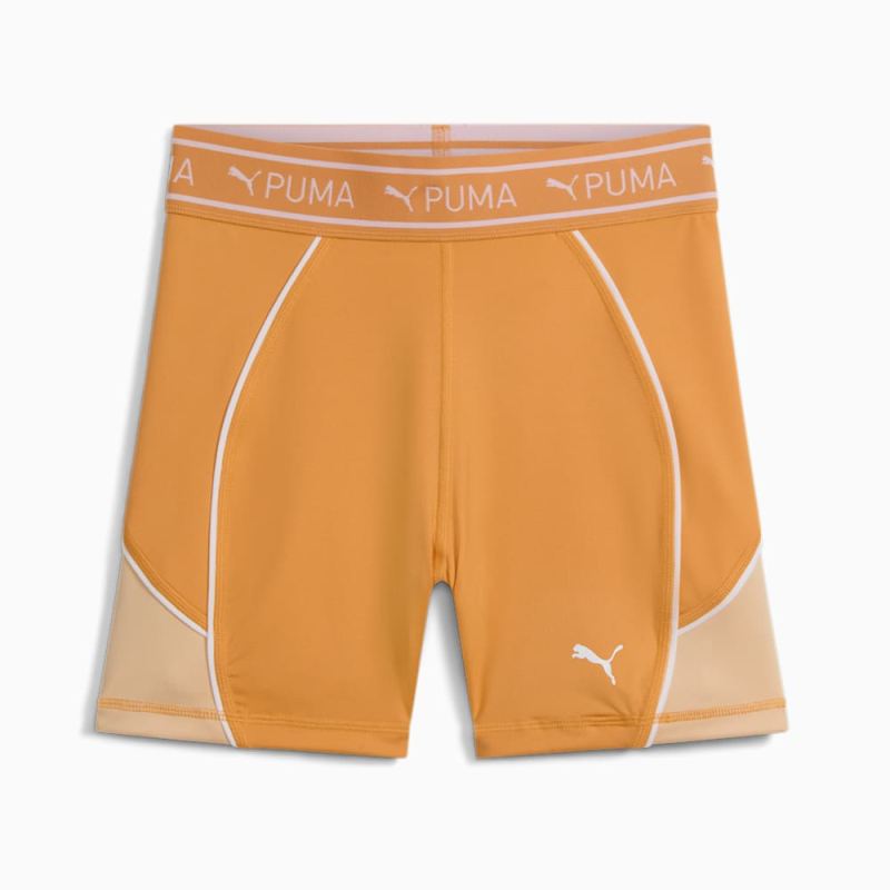 Puma | Women's FIT TRAIN STRONG 5" Shorts - Clementine-Peach Fizz