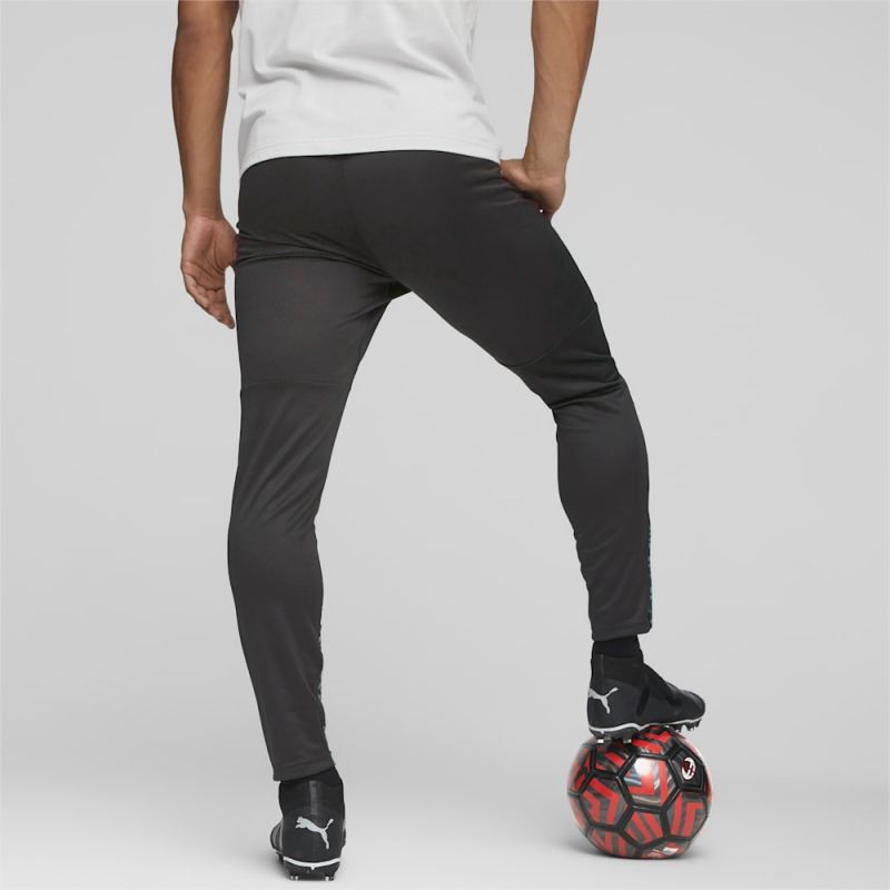 Puma | Men's AC Milan Soccer Training Pants - Black-Flat Medium Gray