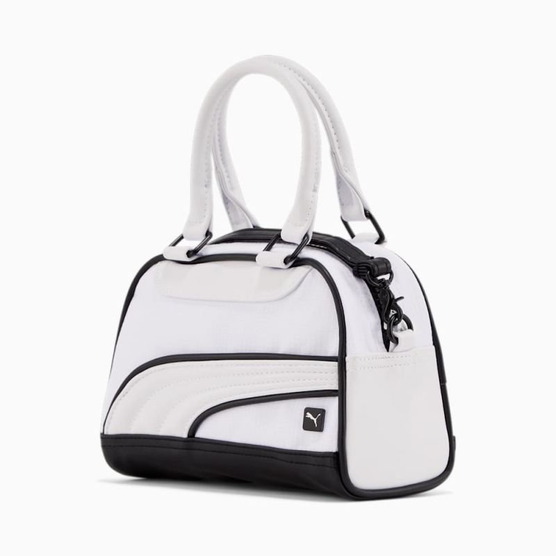 Puma | Women's Mini Grip Cross Body Bag - WHITE/BLACK