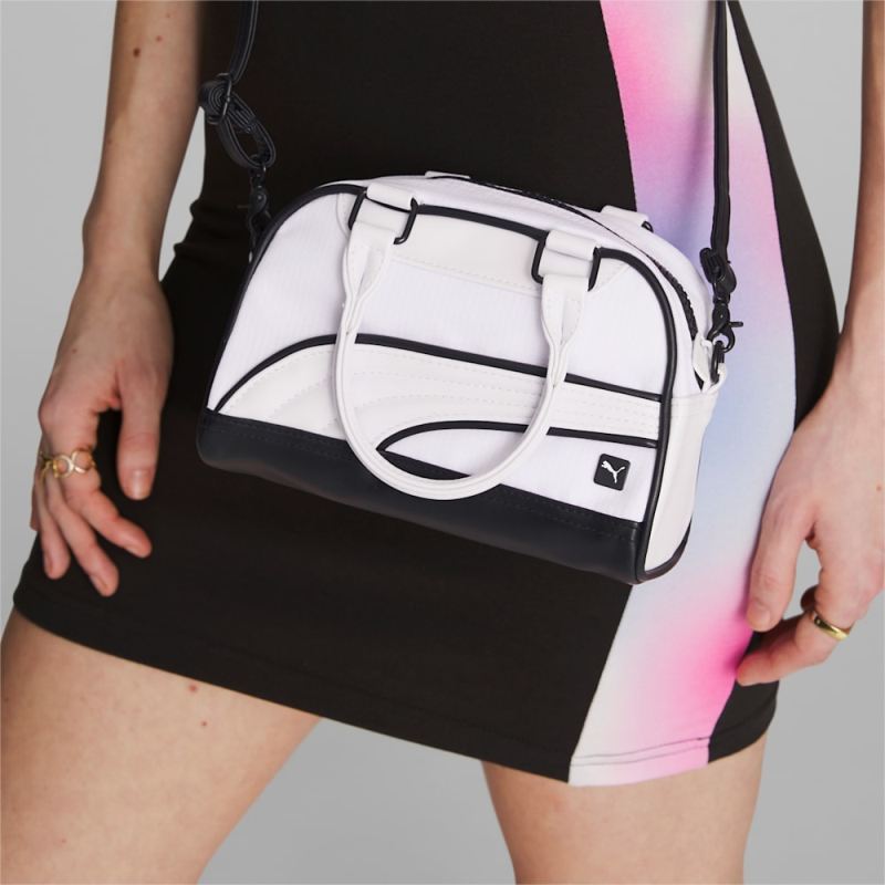 Puma | Women's Mini Grip Cross Body Bag - WHITE/BLACK