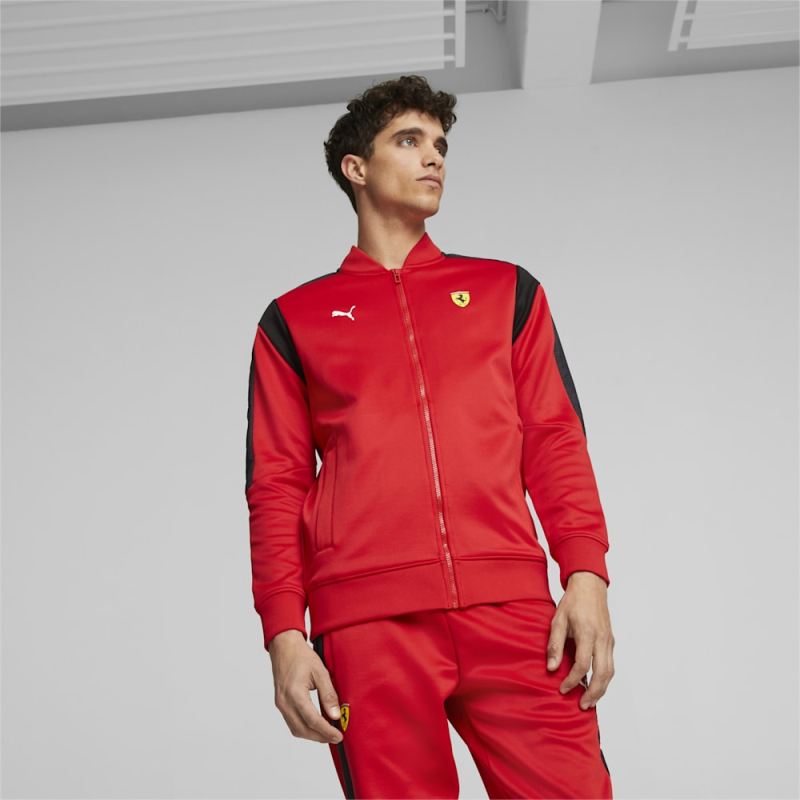 Puma | Men's Scuderia Ferrari Race MT7 Track Jacket - Rosso Corsa