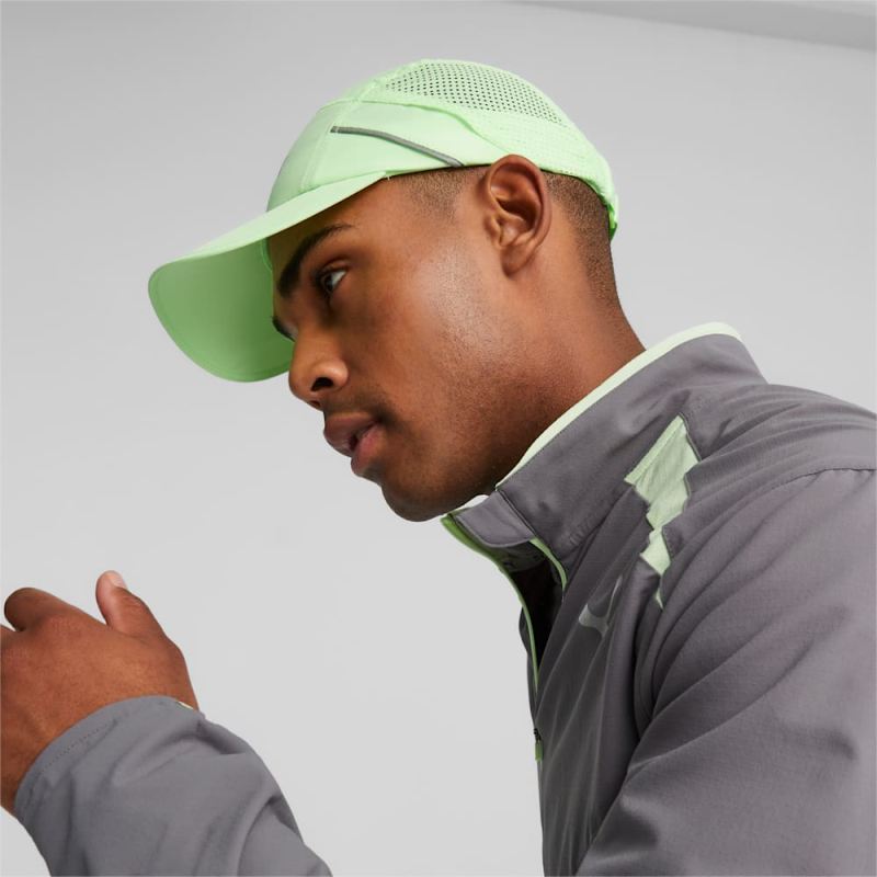 Puma | Men's Lightweight Running Hat - Speed Green