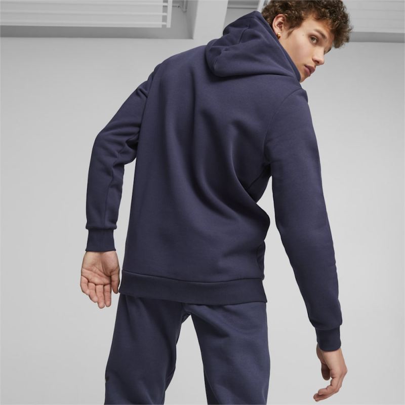 Puma | Men's ESS+ Logo Lab Hoodie - Navy