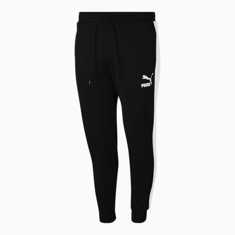 Puma | Men's Iconic T7 Track Pants Big And Tall - Black-White