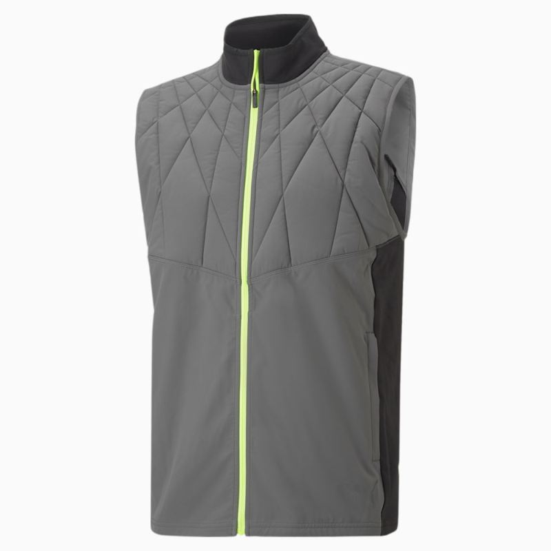 Puma | Men's CLOUDSPUN WRMLBL Running Vest - CASTLEROCK-Black