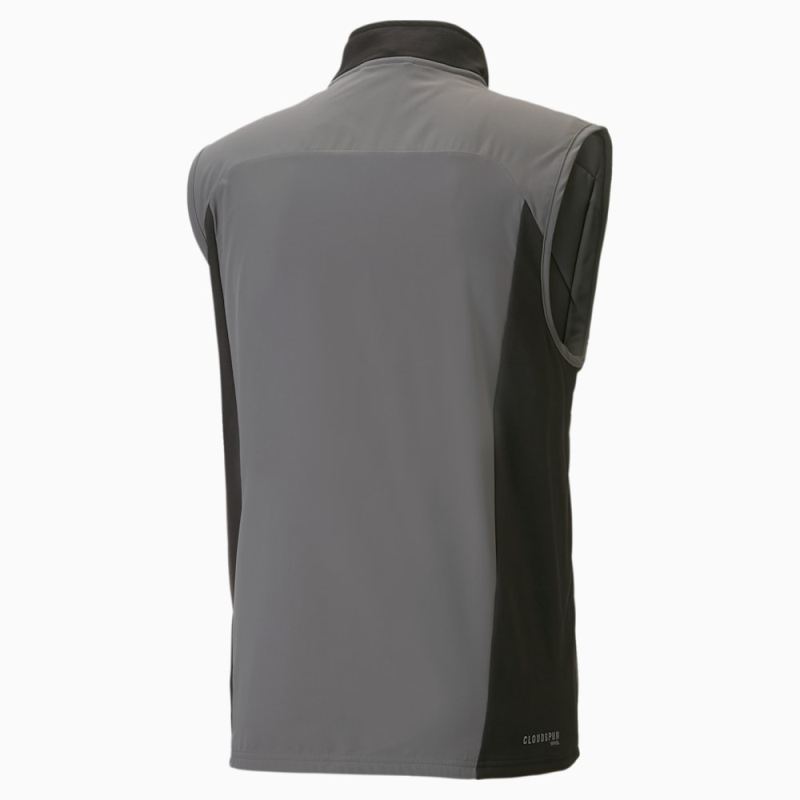 Puma | Men's CLOUDSPUN WRMLBL Running Vest - CASTLEROCK-Black