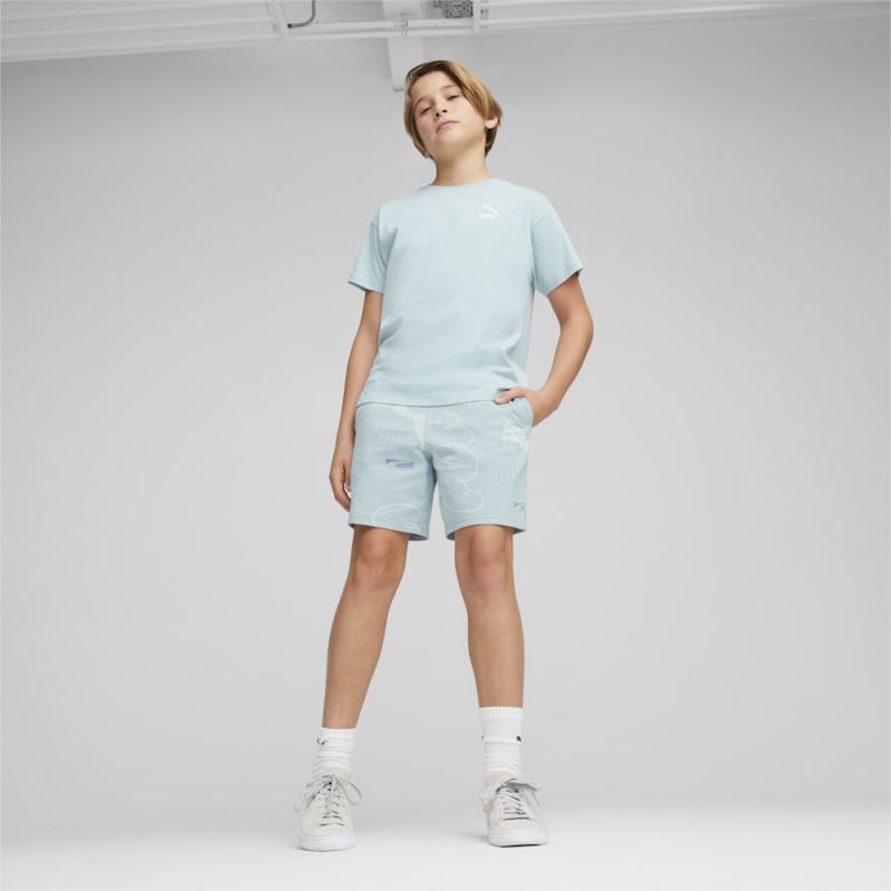 Puma | Boys Better Classics Relaxed Youth Tee - Turquoise Surf