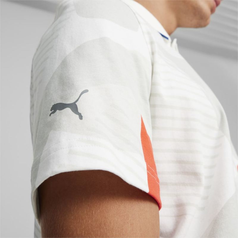 Puma | Men's BMW M Motorsport All-Over Print Polo - White-AOP