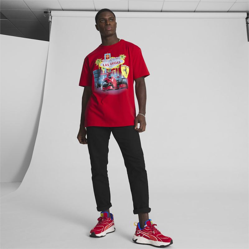 Puma | Men's SCUDERIA FERRARI x JOSHUA VIDES Tee - Rosso Corsa