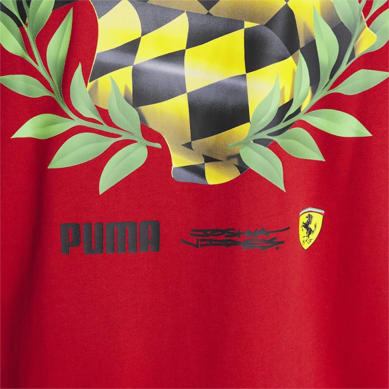 Puma | Men's SCUDERIA FERRARI x JOSHUA VIDES Tee - Rosso Corsa