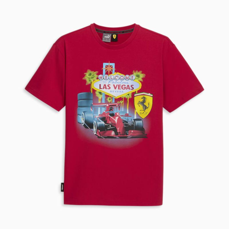 Puma | Men's SCUDERIA FERRARI x JOSHUA VIDES Tee - Rosso Corsa