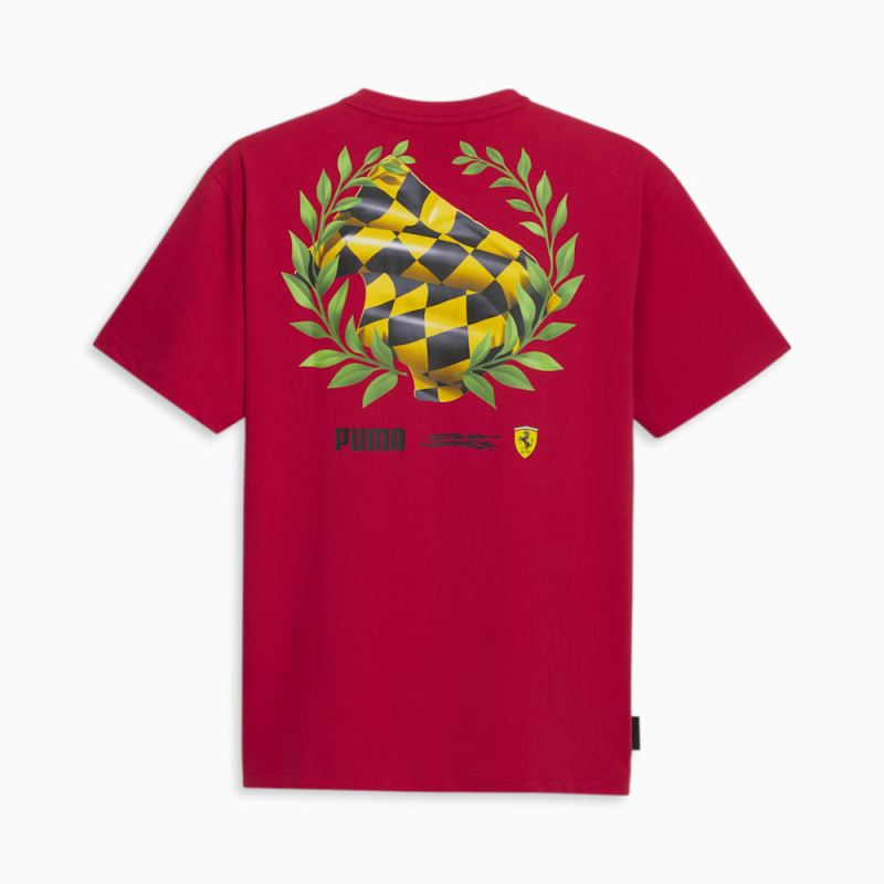 Puma | Men's SCUDERIA FERRARI x JOSHUA VIDES Tee - Rosso Corsa