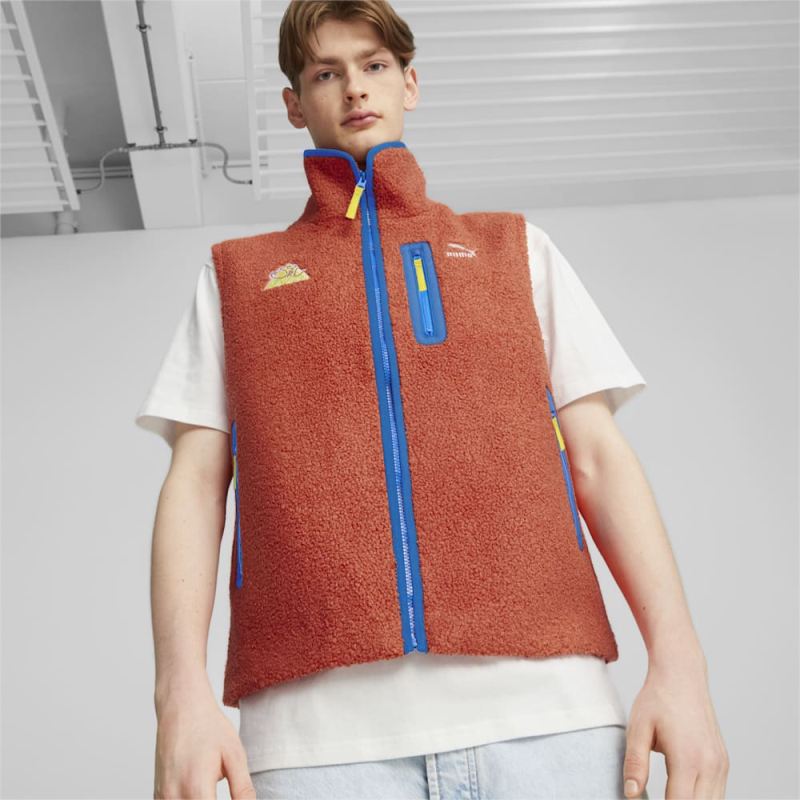 Puma | Men's The NeverWorn II Sherpa Vest - Fall Foliage