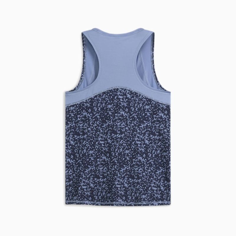 Puma | Women's Train Favorite AOP Training Tank - Zen Blue-Club Navy-AOP