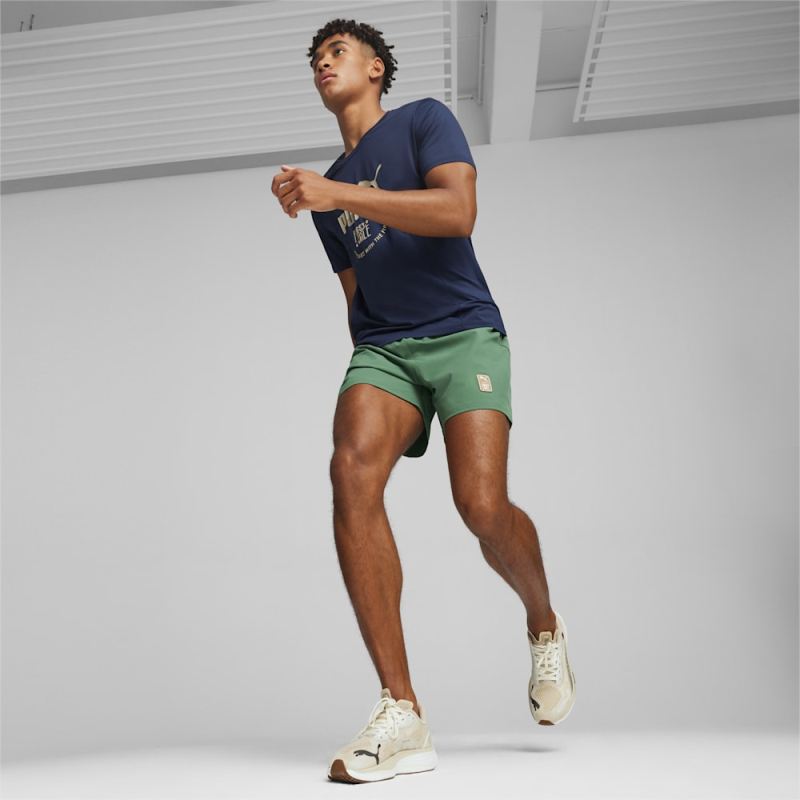 Puma | Men's x First Mile 5" Woven Shorts - Vine