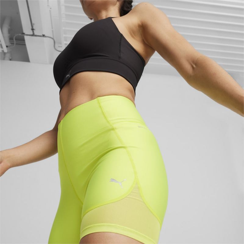 Puma | Women's RUN ULTRAFORM 6" Running Shorts - Lime Pow